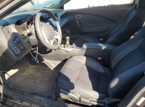 JHMZF1C41GS000452 2016 HONDA CR-Z Black Widok wnętrza z przodu