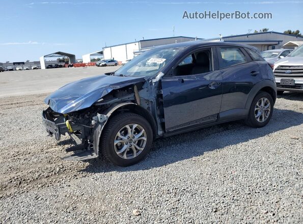 JM1DKDB78L1470451 2020 MAZDA CX-3 Blue Vista tres cuartos delantera izquierda