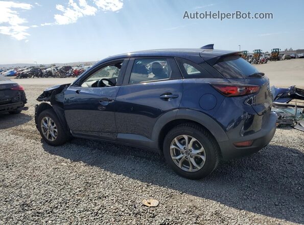 JM1DKDB78L1470451 2020 MAZDA CX-3 Blue Trasero izquierdo