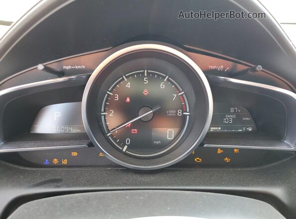 JM1DKDB78L1470451 2020 MAZDA CX-3 Blue Vista del cuadro de instrumentos