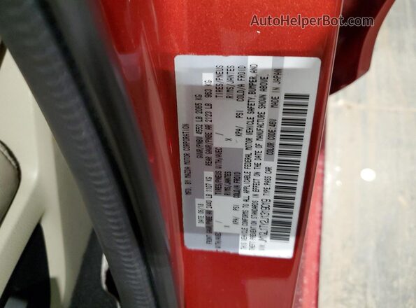 JM1GL1TY2J1319019 2018 MAZDA 6 Red VIN კოდის სტიკერის ხედი