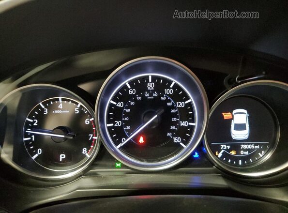 JM1GL1TY2J1319019 2018 MAZDA 6 Red ხელსაწყოთა პანელის ხედი