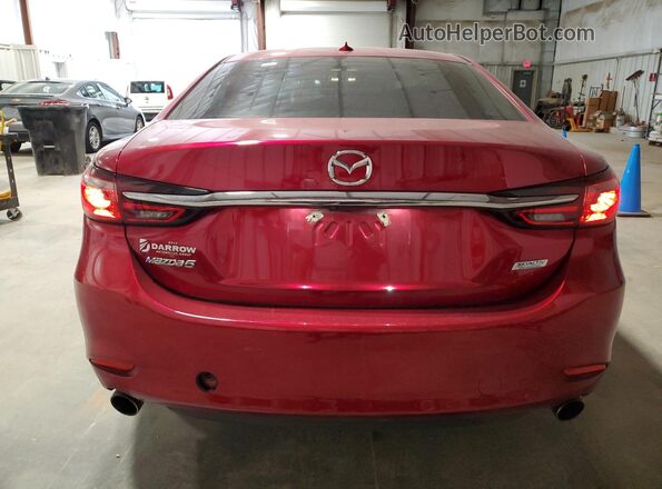 JM1GL1TY2J1319019 2018 MAZDA 6 Red უკანა ხედი