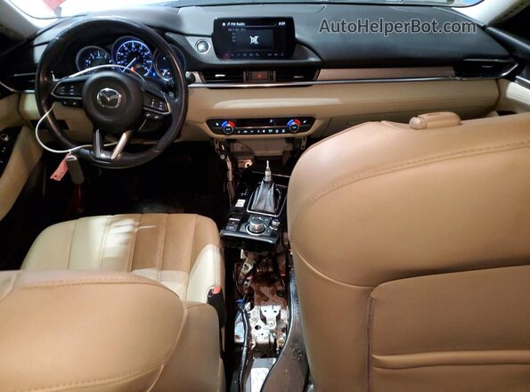 JM1GL1TY2J1319019 2018 MAZDA 6 Red წინა პანელის ხედი