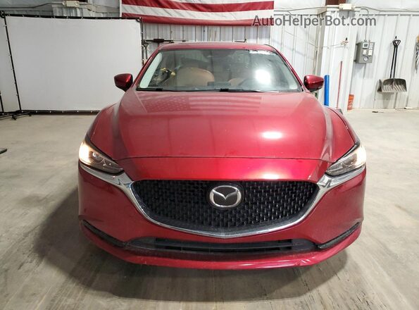 JM1GL1TY2J1319019 2018 MAZDA 6 Red წინა ხედი