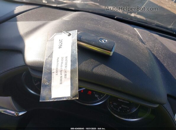 JM1GL1UM9L1522908 2020 MAZDA 6 White Vista del salpicadero