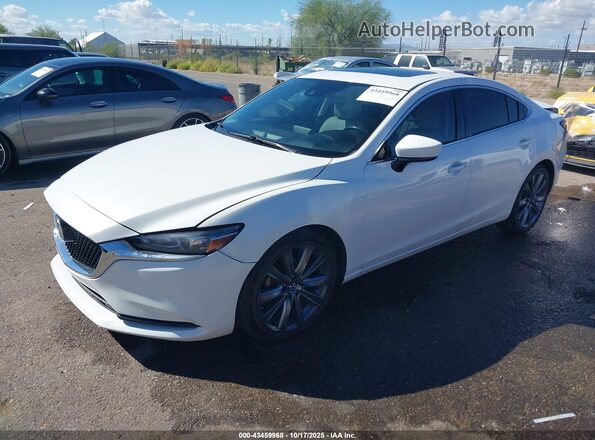 JM1GL1VM7L1511856 2020 MAZDA 6 White წინა მარცხენა ხედი სამი მეოთხედიდან