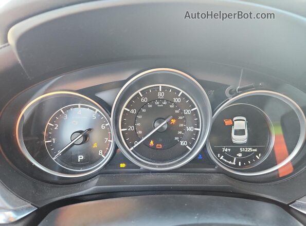 JM1GL1VM8K1505711 2019 MAZDA 6 Синий Вид щитка приборов
