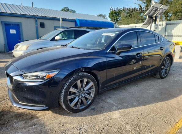 JM1GL1VM8K1505711 2019 MAZDA 6 Синий Передняя левая четверть