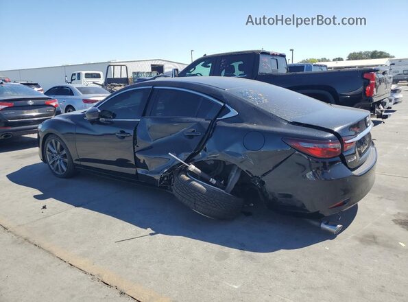 JM1GL1VM8M1619159 2021 MAZDA 6 Black Հետևի ձախ