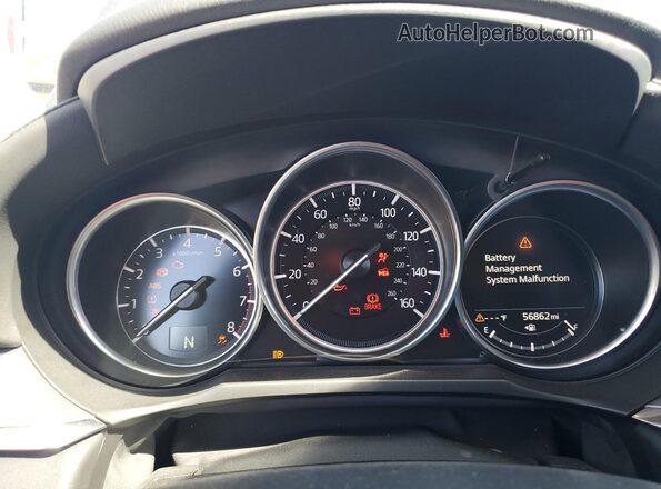 JM1GL1VM8M1619159 2021 MAZDA 6 Black Սարքավորումների վահանակի տեսք