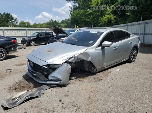 JM1GL1VM9J1313681 2018 MAZDA 6 Серебряный Передняя левая четверть
