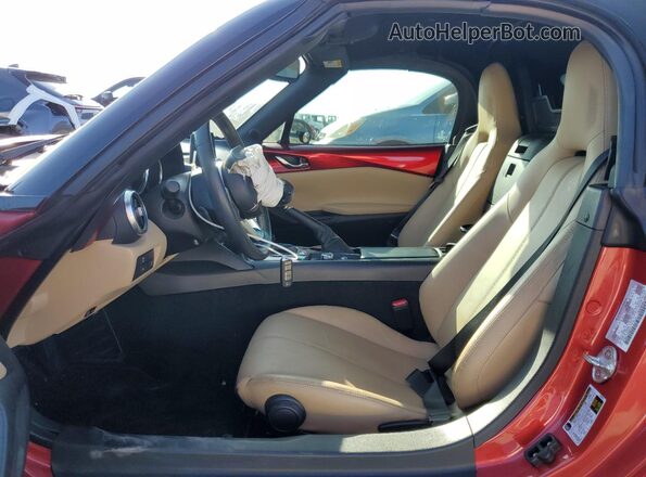 JM1NDAD73J0200475 2018 MAZDA MX-5 Красный Вид салона спереди