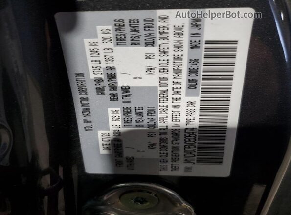 JM1NDAD76N0505474 2022 MAZDA MX-5 Black Widok naklejki z numerem VIN