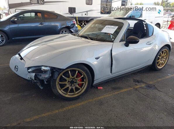 JM1NDAL78K0310845 2019 MAZDA MX-5 MIATA RF Белый Передняя левая четверть