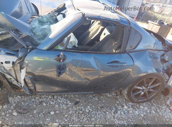 JM1NDAM71H0107125 2017 MAZDA MX-5 MIATA RF Синий Вид задней части салона