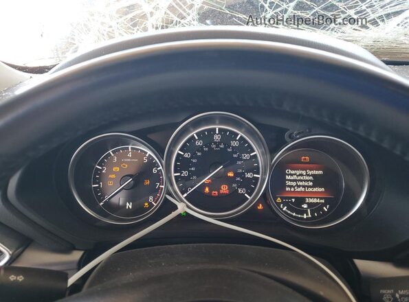 JM3KFABM7L0860583 2020 MAZDA CX-5 Blue Widok zestawu wskaźników