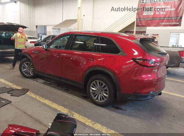 JM3KKBHA0R1155643 2024 MAZDA CX-90 PHEV Красный Задняя левая четверть
