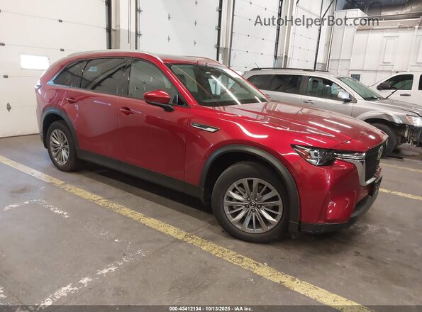 JM3KKBHA0R1155643 2024 MAZDA CX-90 PHEV Красный Передняя правая четверть