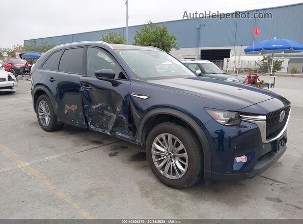 JM3KKBHA9R1156418 2024 MAZDA CX-90 PHEV Синий Передняя правая четверть