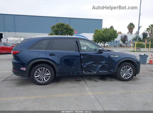 JM3KKBHA9R1156418 2024 MAZDA CX-90 PHEV Синий Вид задней части салона