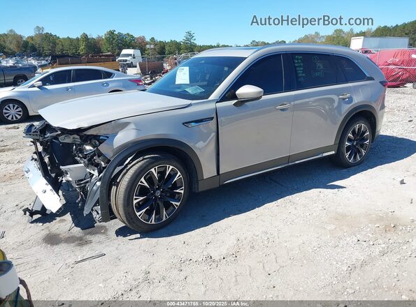 JM3KKEHA2R1151112 2024 MAZDA CX-90 PHEV Бежевый Передняя левая четверть