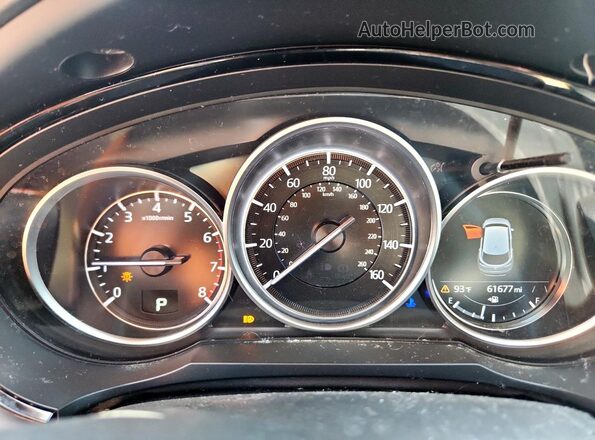 JM3TCACY0M0506212 2021 MAZDA CX-9 White ხელსაწყოთა პანელის ხედი