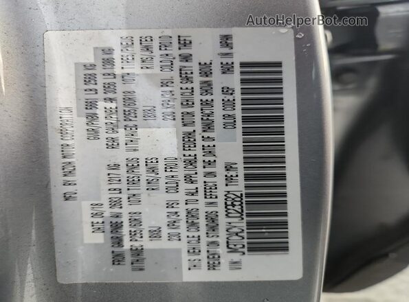 JM3TCACY1J0235821 2018 MAZDA CX-9 Серебряный Панорамный вид салона 360°
