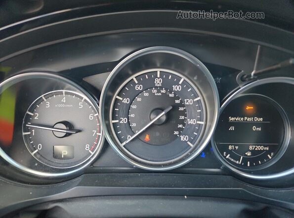 JM3TCBDY1J0200975 2018 MAZDA CX-9 Blue Instrument cluster view