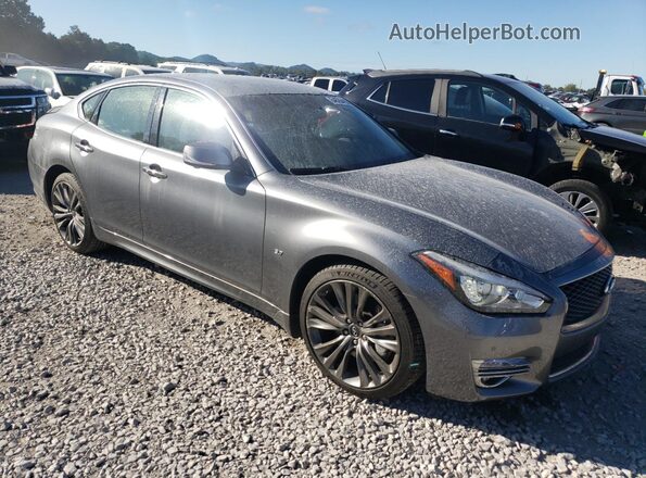 JN1BY1AP0HM740092 2017 INFINITI Q70 Серый Передняя правая четверть