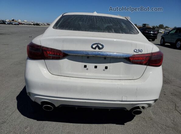 JN1EV7APXMM700539 2021 INFINITI Q50 White Вид ззаду