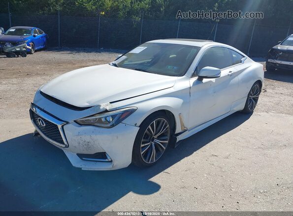 JN1EV7EK9JM340545 2018 INFINITI Q60 Белый Передняя левая четверть