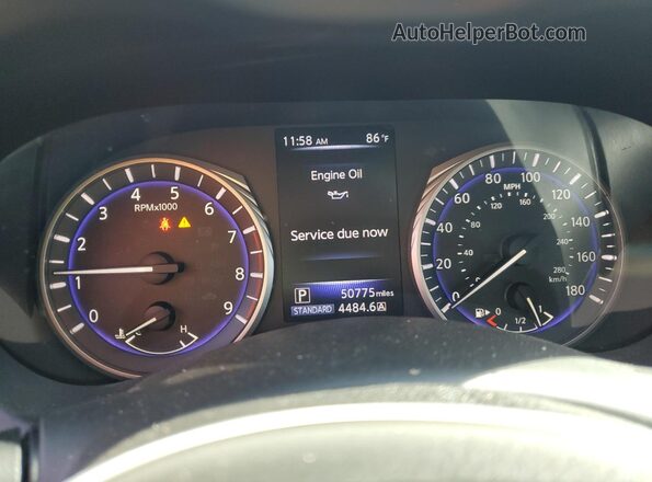 JN1EV7EL4JM392089 2018 INFINITI Q60 Blue Vista del cuadro de instrumentos