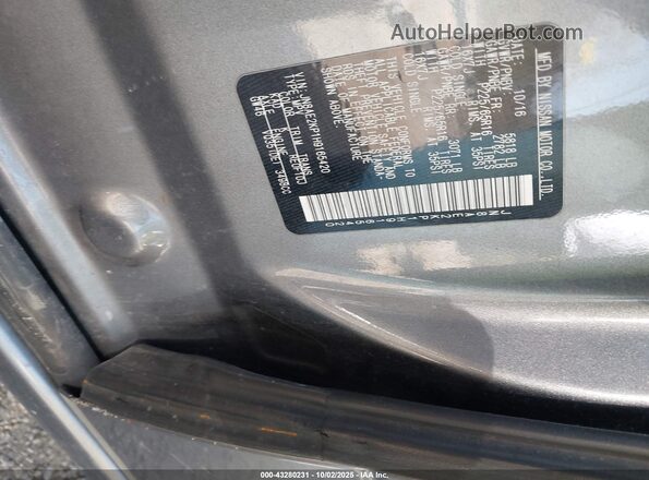 JN8AE2KP1H9165420 2017 NISSAN QUEST Серый Вид подкапотного пространства