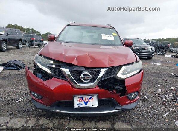 JN8AT2MV4GW132011 2016 NISSAN ROGUE Красный Вид щитка приборов