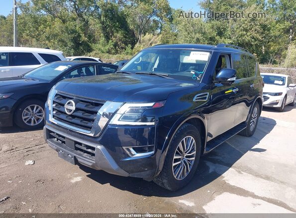 JN8AY2BA2P9401932 2023 NISSAN ARMADA Navy Передняя левая четверть