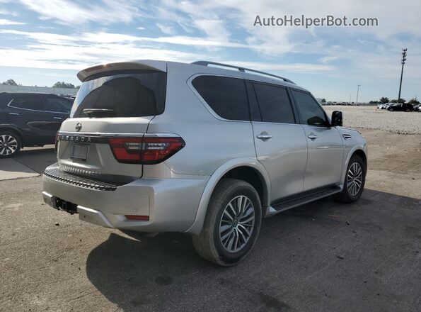 JN8AY2BA8M9371069 2021 NISSAN ARMADA Silver Tył prawy
