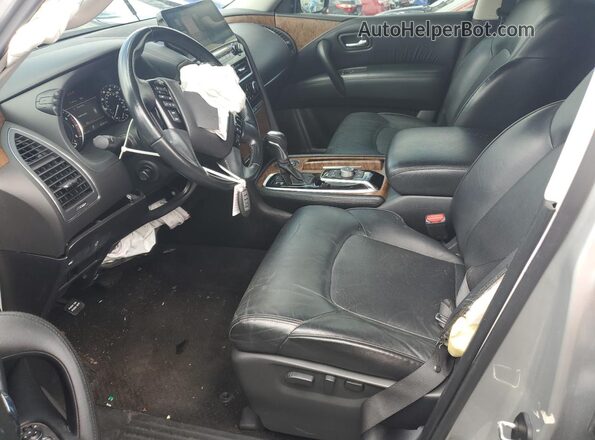 JN8AY2BA8M9371069 2021 NISSAN ARMADA Silver Widok wnętrza z przodu