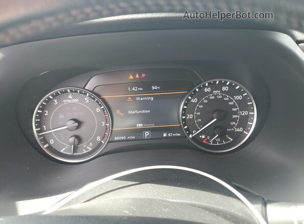 JN8AY2BA8M9371069 2021 NISSAN ARMADA Silver Widok zestawu wskaźników