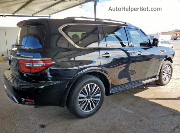 JN8AY2BD3P9695223 2023 NISSAN ARMADA Черный Задняя правая четверть