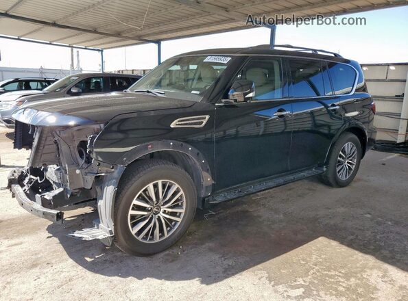 JN8AY2BD3P9695223 2023 NISSAN ARMADA Черный Передняя левая четверть