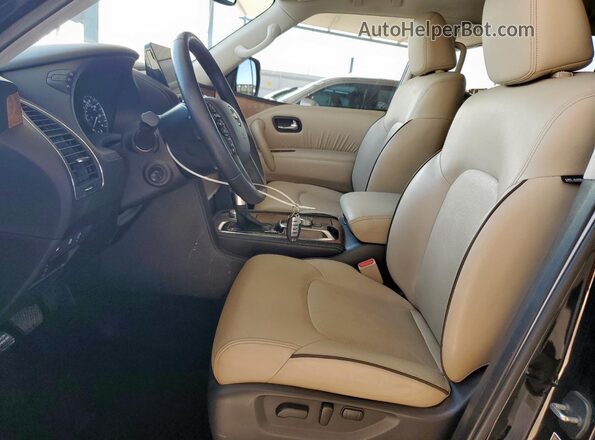 JN8AY2BD3P9695223 2023 NISSAN ARMADA Черный Вид салона спереди