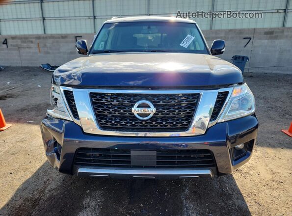 JN8AY2NC3L9617618 2020 NISSAN ARMADA Blue Widok z przodu