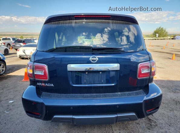 JN8AY2NC3L9617618 2020 NISSAN ARMADA Blue Widok z tyłu