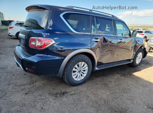 JN8AY2NC3L9617618 2020 NISSAN ARMADA Blue Tył prawy