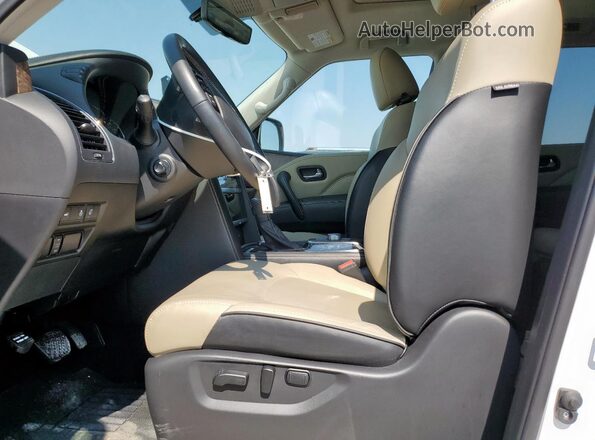 JN8AZ2AEXR9326563 2024 INFINITI QX80 White Вид салону спереду