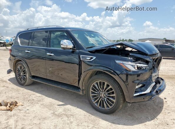 JN8AZ2BE8P9305951 2023 INFINITI QX80 Черный Передняя правая четверть