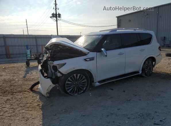 JN8AZ2BF8M9721602 2021 INFINITI QX80 Белый Передняя левая четверть