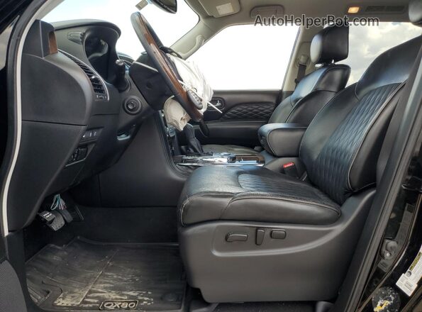 JN8AZ2NF6K9681576 2019 INFINITI QX80 Черный Вид салона спереди
