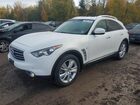 2016 Infiniti Qx70 White vin: JN8CS1MW4GM400159